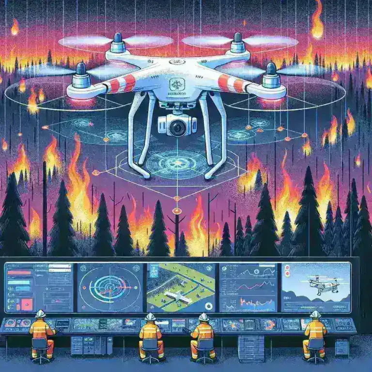 Robotic Drones Powered by AI Assisting Wildfire Control with Predictive Path Mapping